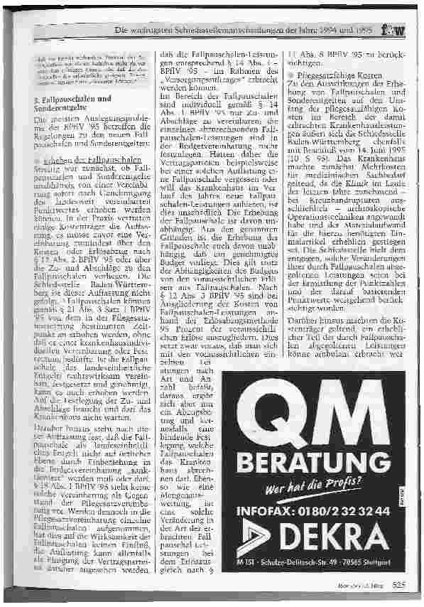 Vorschauseite 5: Die wichtigsten Schiedsstellenentscheidungen der Jahre 1994 und 1995 Die BPflV im Umbruch