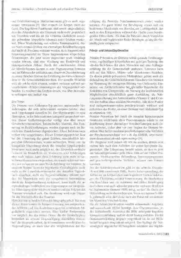 Vorschauseite 6: Demenz - Gedanken zu Symptomatologie und sekundärer Prävention