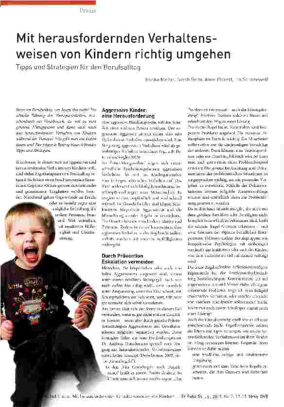 Vorschauseite 1: Mit herausfordernden Verhaltens-weisen von Kindern richtig umgehen