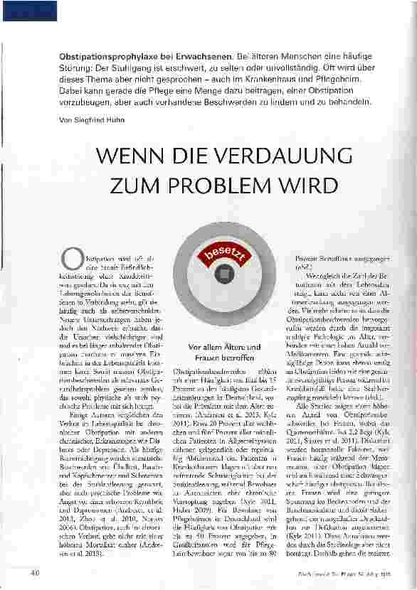 Vorschauseite 1: WENN DIE VERDAUUNG ZUM PROBLEM WIRD