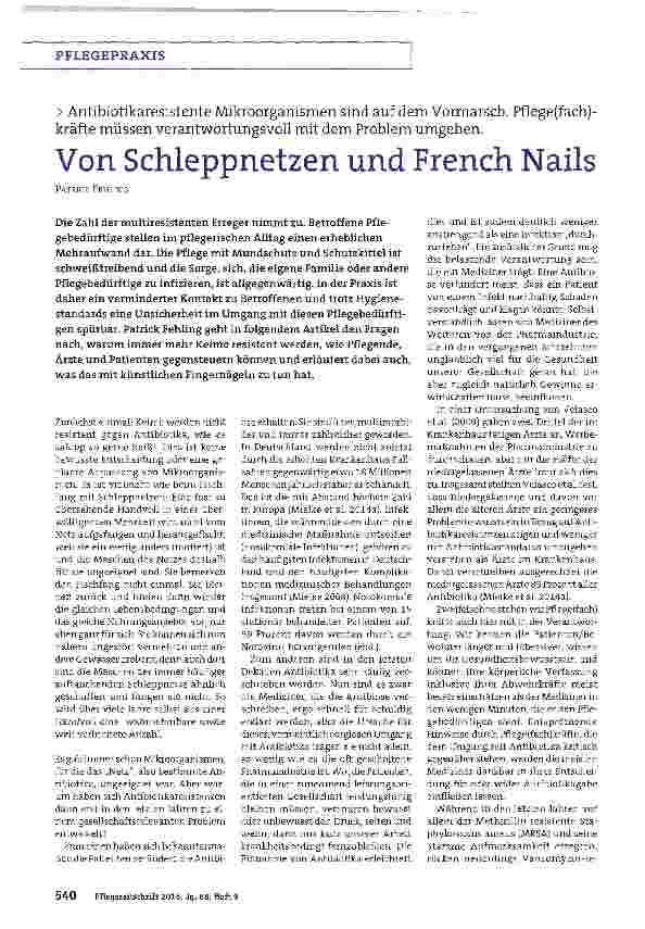 Vorschauseite 1: Von Schleppnetzen und French Nails