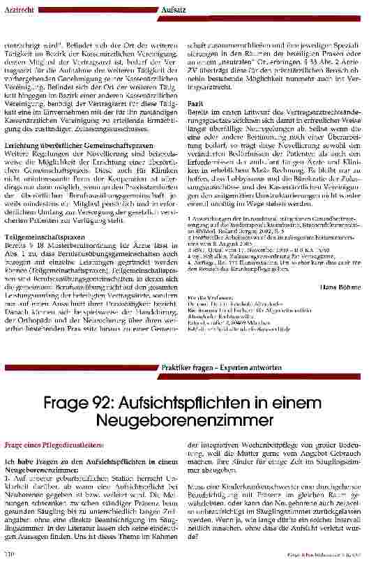 Vorschauseite 3: Änderungen des Vertragsarztrechts schlagen die Brücke von der Praxis zur Klinik