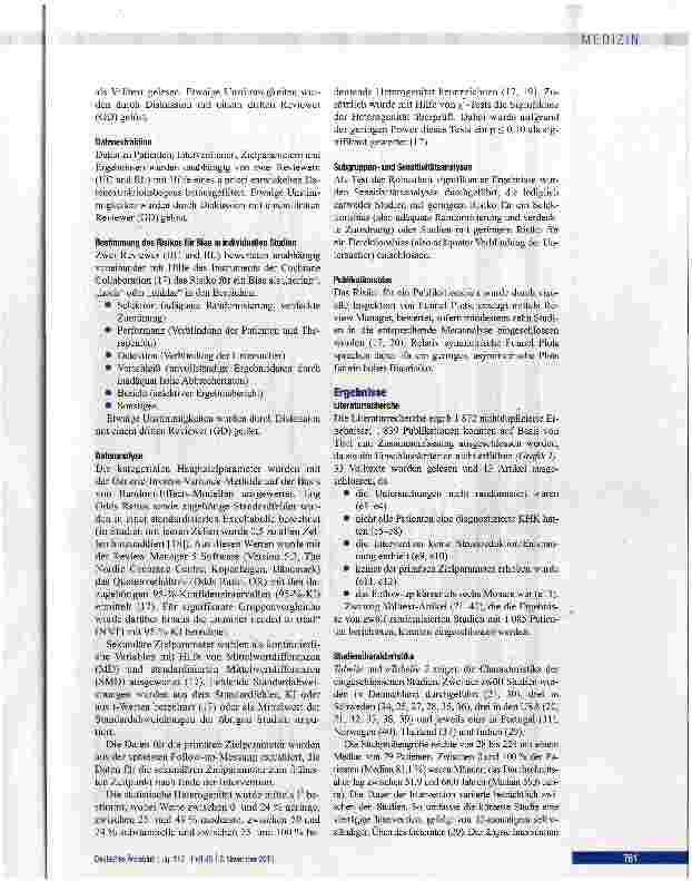 Vorschauseite 3: Mind-Body-Medizin in der kardiologischen Sekundärprävention