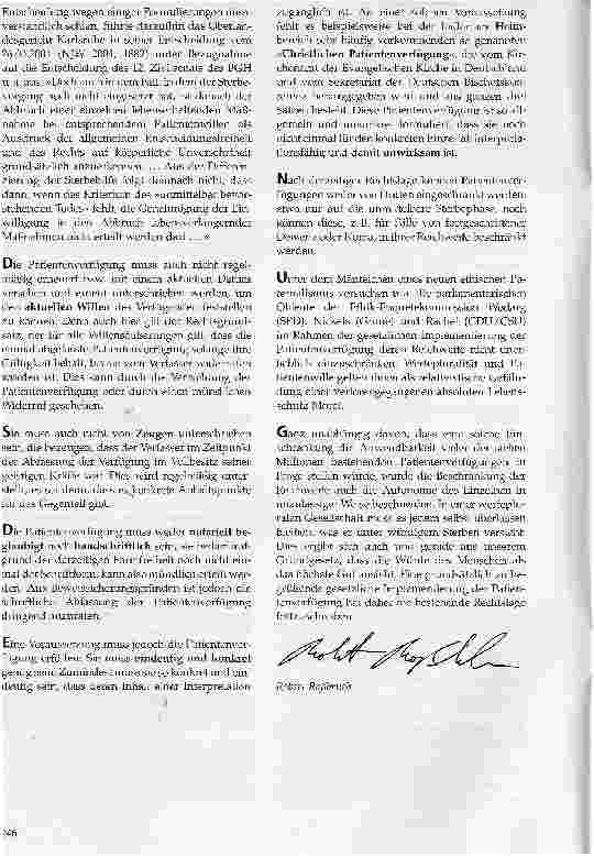 Vorschauseite 2: Patientenverfügungen sind rechtsverbindlich!