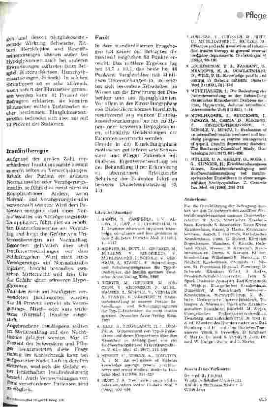 Vorschauseite 3: Wissensdefizite bei Diabetes mellitus - Gefahr für die Patienten? Ergebnisse einer Erhebung an 19 deutschen Kliniken