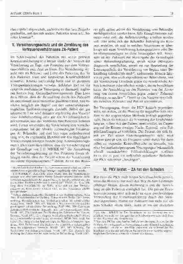 Vorschauseite 6: Der ZAhnarztbesuch als Versicherungsfall