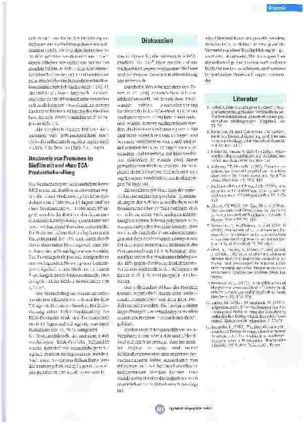 Vorschauseite 6: Elektrochemische Aktivierung als potentielles Verfahren zur Vermeidung und Elimination von Biofilmen in Trinkwasserführenden Systemen