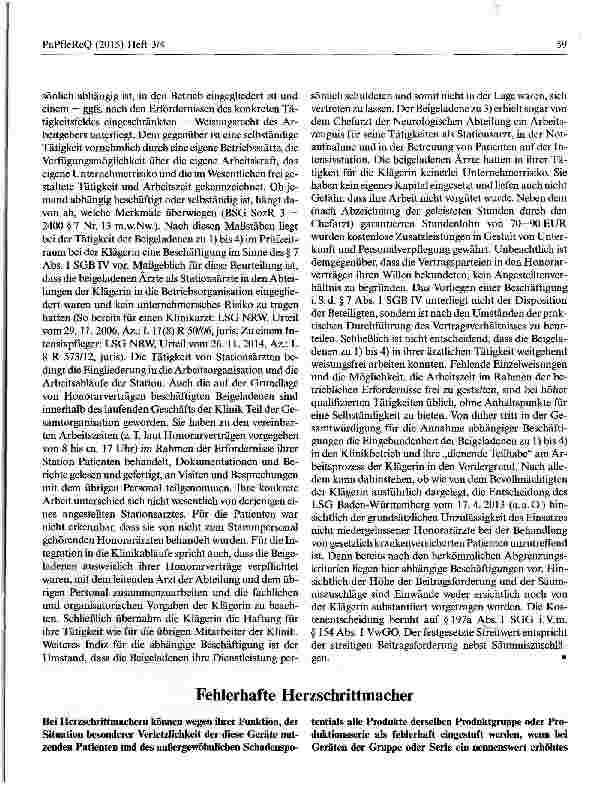 Vorschauseite 1: Fehlerhafte Herzschrittmacher