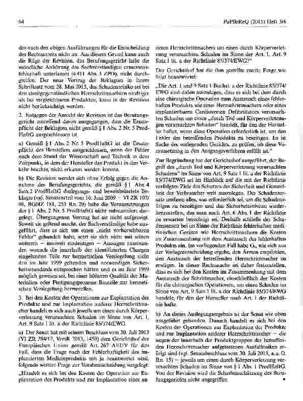 Vorschauseite 5: Fehlerhafte Herzschrittmacher