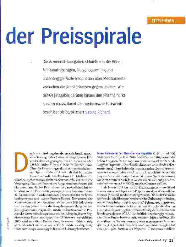 Vorschauseite 2: Pillen am Ende der Preisspirale