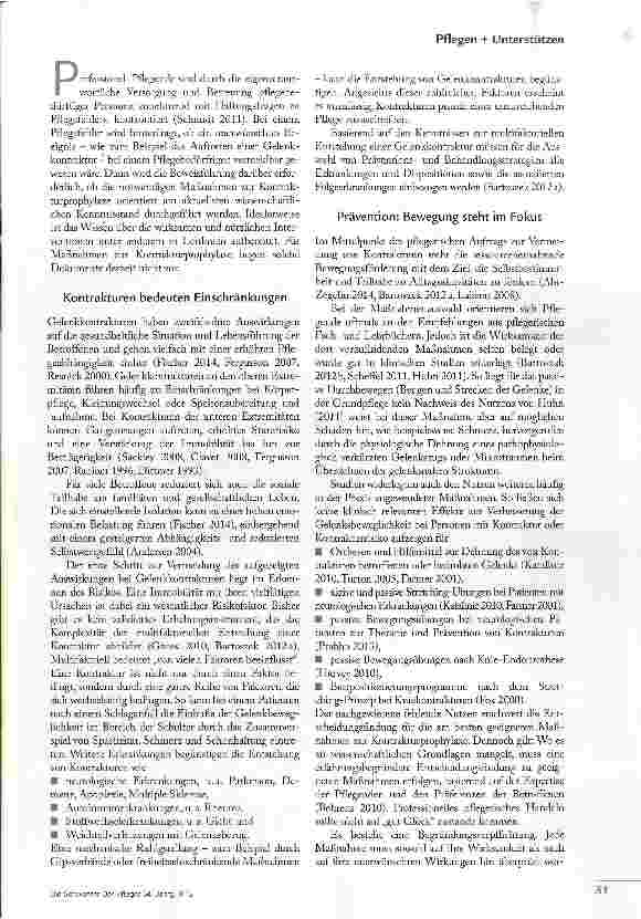 Vorschauseite 2: KONTRAKTUREN -EIN PFLEGEFEHLER?