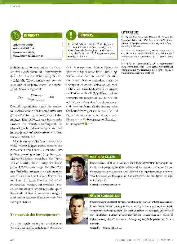Vorschauseite 3: Return-to-Activity-Algorithmus
