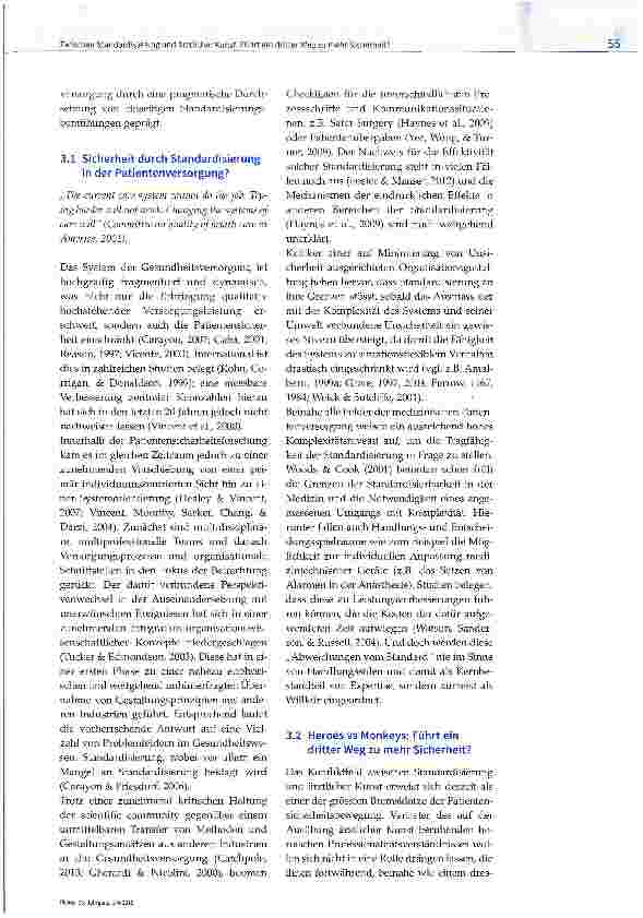 Vorschauseite 5: Zwischen Standardisierung und ärztlicher Kunst: Führt ein dritter Weg zu mehr Sicherheit?