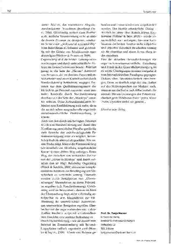 Vorschauseite 6: Zwischen Standardisierung und ärztlicher Kunst: Führt ein dritter Weg zu mehr Sicherheit?
