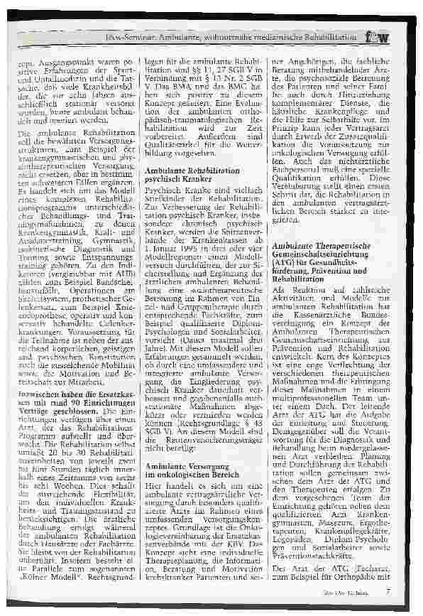 Vorschauseite 4: Ambulante, wohnortnahe medizinsiche Rehabilitation Herausforderung oder Irrweg?