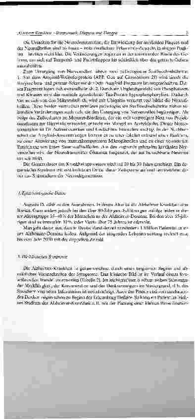 Vorschauseite 3: Alzheimer-Krankheit. Symptomatik, Diagnose und Therapie