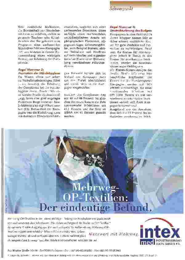 Vorschauseite 4: Für mehr Compliance bei der Händehygiene