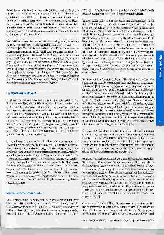 Vorschauseite 2: Spezifische Aspekte der gerontopsychiatrischen Pflegeund Betreuung von jüdischen Menschenmit Verfolgungserfahrungen