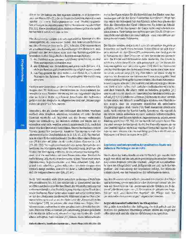 Vorschauseite 3: Spezifische Aspekte der gerontopsychiatrischen Pflegeund Betreuung von jüdischen Menschenmit Verfolgungserfahrungen