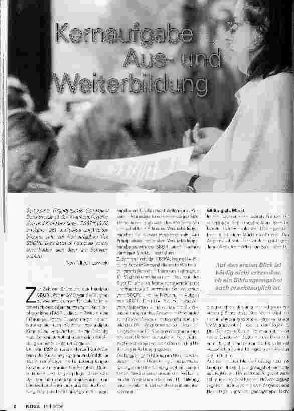Vorschauseite 1: Kernaufgabe Ausund Weiterbildung