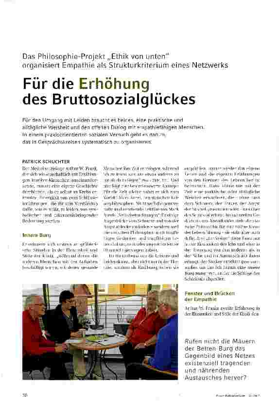 Vorschauseite 1: Für die Erhöhung des Bruttosozialglückes