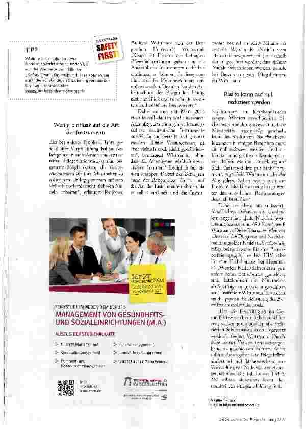 Vorschauseite 3: RISIKO ALTEN PFLEGE