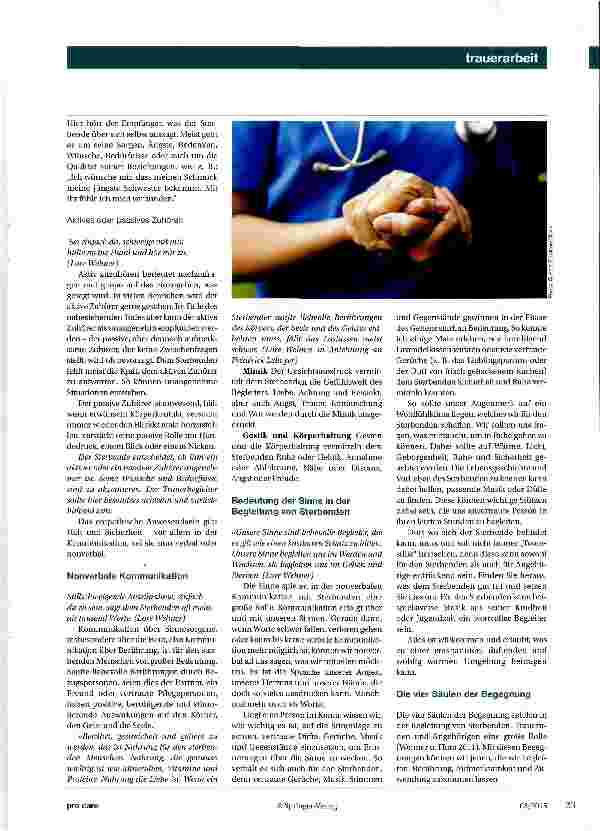 Vorschauseite 2: Kommunikation mit Sterbenden