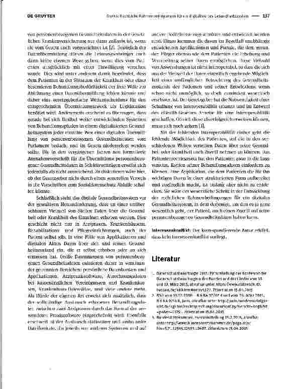 Vorschauseite 2: Rechtliche Rahmenbedingungen für ein digitalisiertes Gesundheitssystem
