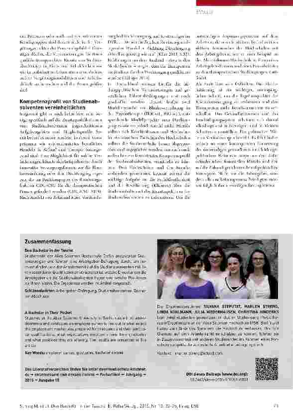 Vorschauseite 4: Den Bachelor in der Tasche