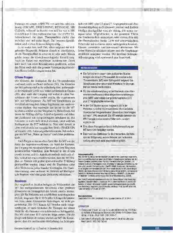 Vorschauseite 6: Mechanische Thrombektomie bei Schlaganfall