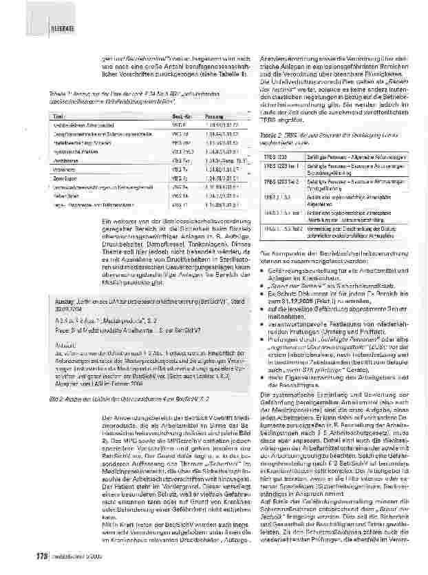 Vorschauseite 2: MPBetreibV vs. BetrSichVBetriebssicherheitsverordnung gilt auch für Medizinprodukte