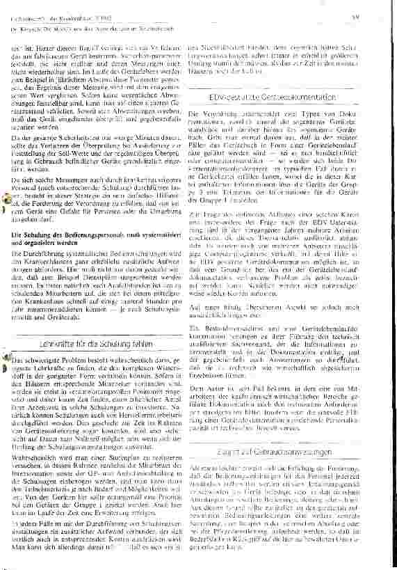 Vorschauseite 4: Die MedGV und ihre Auswirkungen im Routinebetrieb