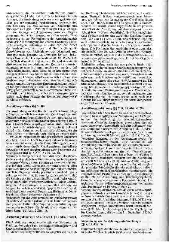 Vorschauseite 2: Die Ausbildung nach dem neuen Gesetz über die Berufe in der Krankenpflege mit rechtlichen Hinweisen für die Praxis