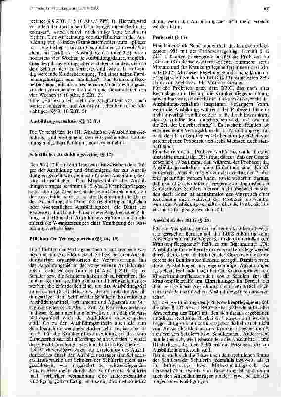 Vorschauseite 3: Die Ausbildung nach dem neuen Gesetz über die Berufe in der Krankenpflege mit rechtlichen Hinweisen für die Praxis