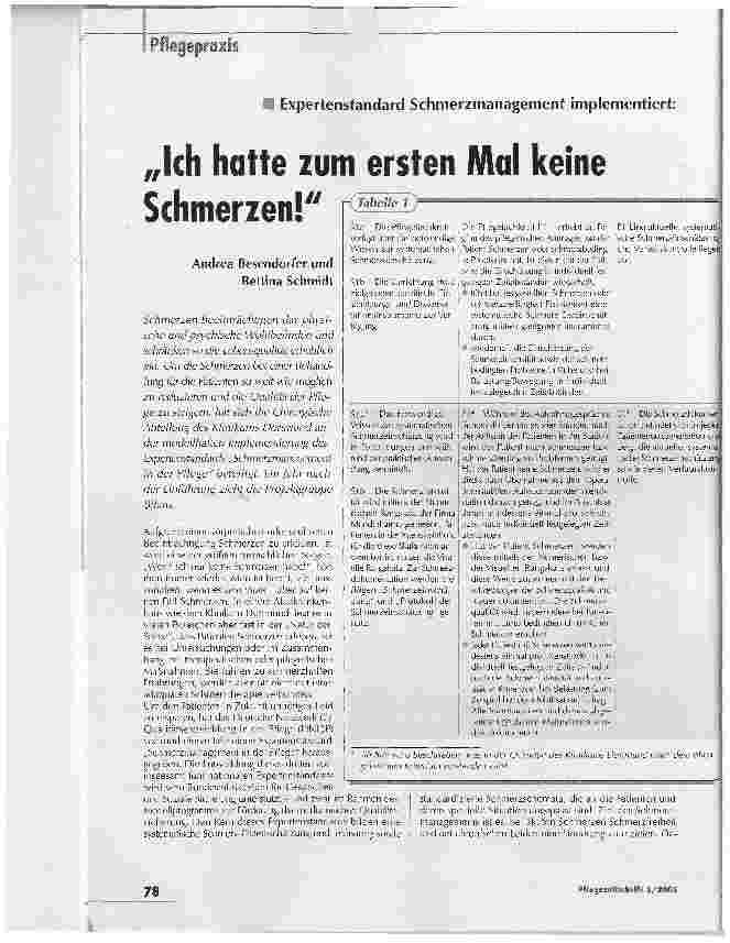Vorschauseite 1: Ich hatte zum ersten Mal keine Schmerzen!
