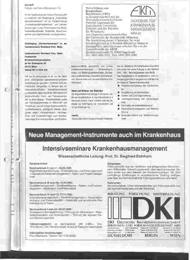 Vorschauseite 3: Krankenhausmanagement Ausund Weiterbildung für Führungskräfte