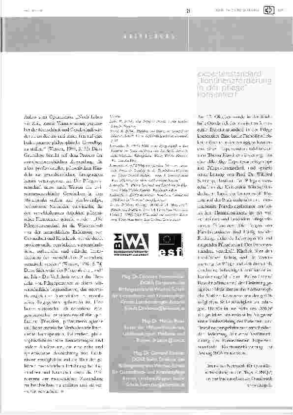 Vorschauseite 4: ich und dudas und als gegenstand wissenschaftlicher fundierung im sinne einer pflegewissenschaftlichen relevanz - die hermeneutische