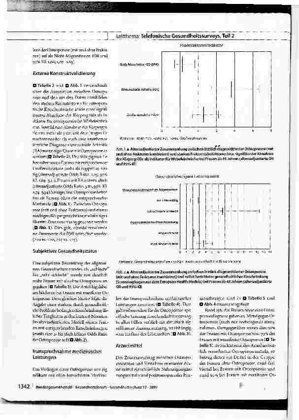 Vorschauseite 5: Osteoporoseprävalenz und assoziierte Versorgungsmuster bei Frauen im Alter ab 45 Jahren in Deutschland
