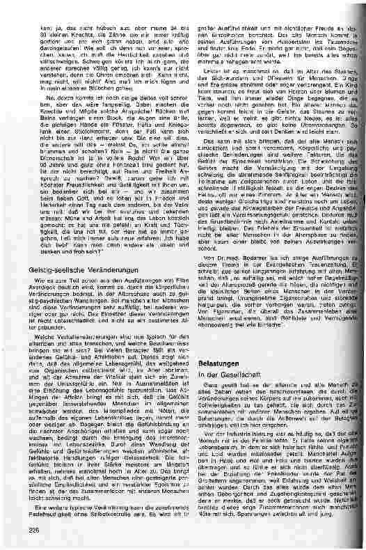Vorschauseite 2: Probleme des Alterns und Altseins