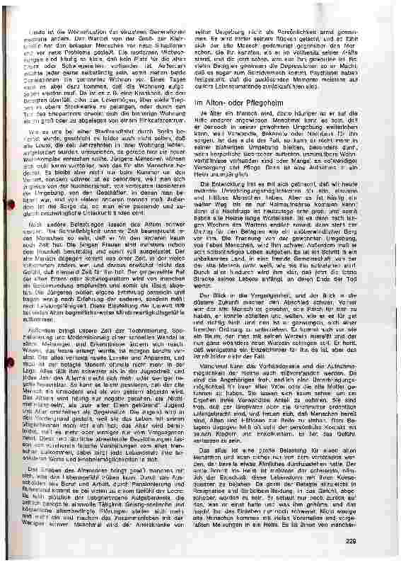 Vorschauseite 3: Probleme des Alterns und Altseins