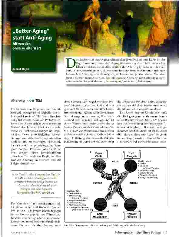 Vorschauseite 1: Better-Aging statt Anti-Aging