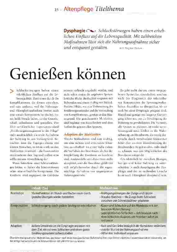 Vorschauseite 2: Genießen können