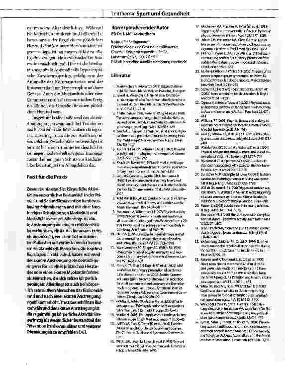 Vorschauseite 5: Herz-Kreislauf-Risiken des Sports