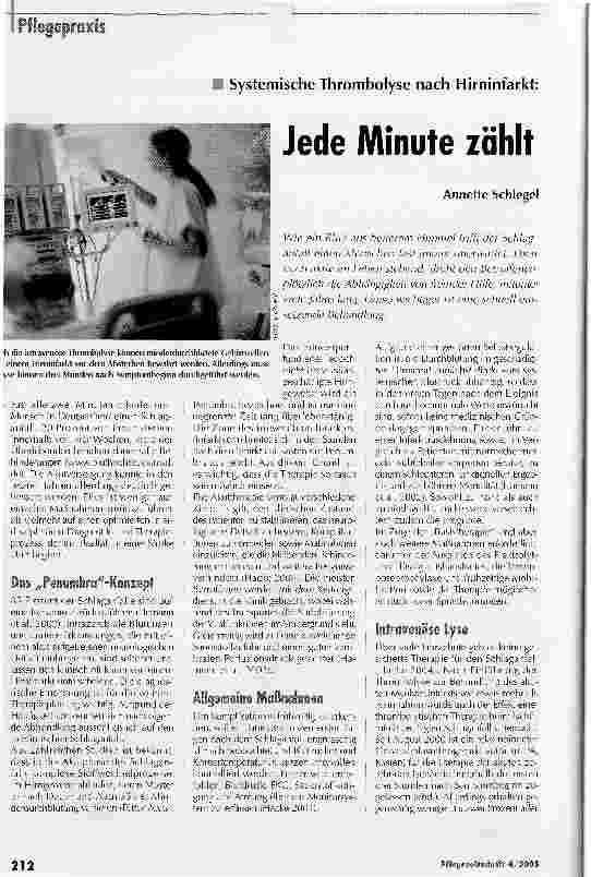 Vorschauseite 1: Jede Minute zählt