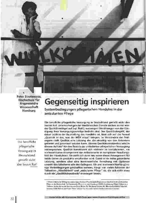 Vorschauseite 1: Gegenseitig inspirieren