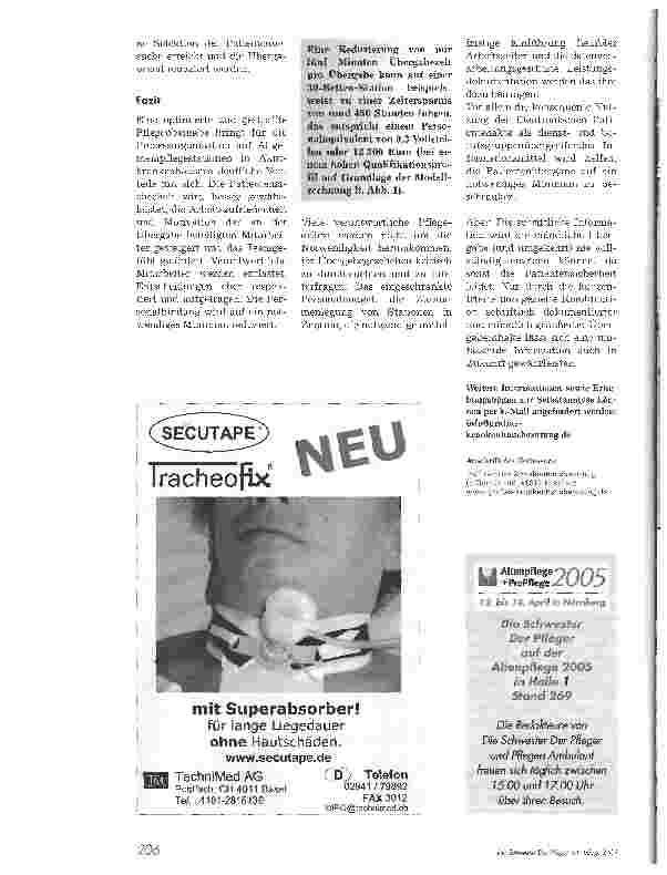 Vorschauseite 5: Die Pflegeübergabe - ein Auslaufmodell? Optimierung und Straffung der Pflegeübergabe auf Allgemeinpflegestationen