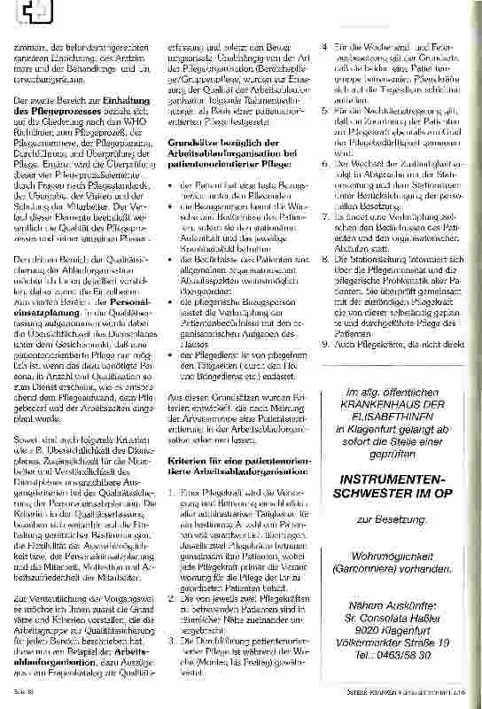 Vorschauseite 4: Total-Quality-Management Eine Herausforderung an die Pflege