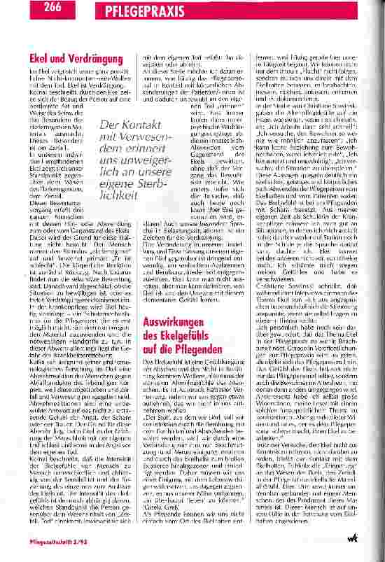 Vorschauseite 3: Ekelgefühle in der Krankenpflege
