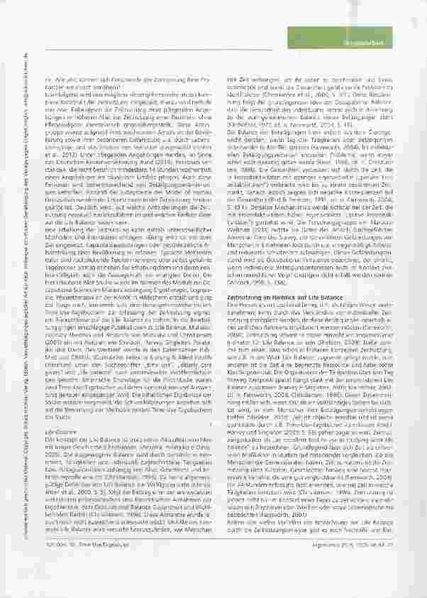 Vorschauseite 2: Time-Use-Tagebücher als methodischer Zugang zur Zeitnutzungsanalyse pflegender Angehöriger im höheren Alter erste Erfahrungen