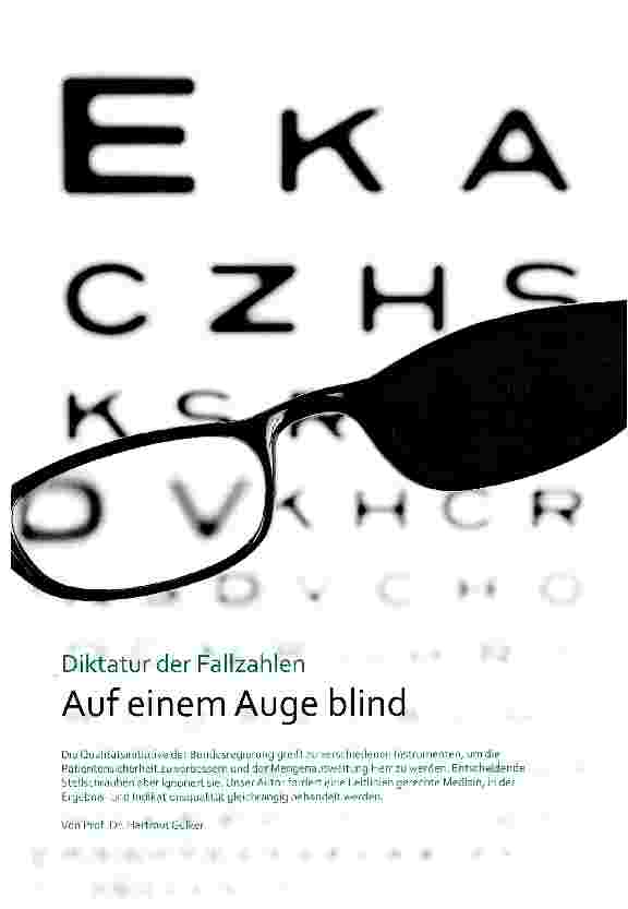 Vorschauseite 1: Auf einem Auge blind